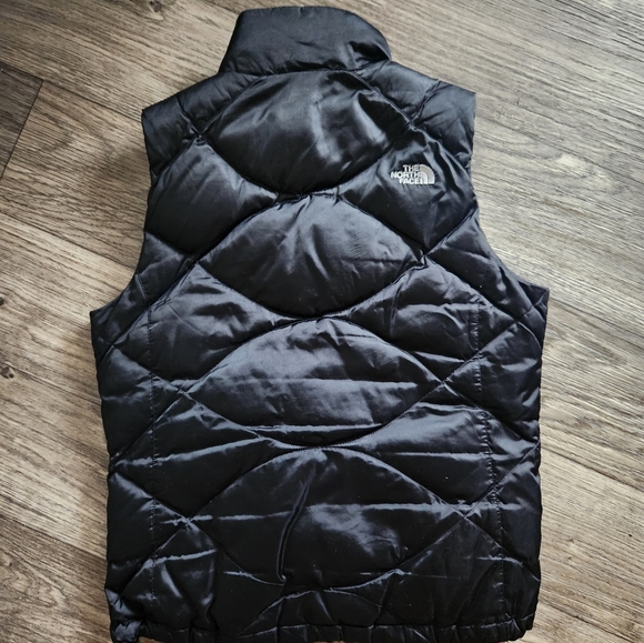 The North Face Women's Large 550 Fill Goose Down Puffer Vest Black Quilted - Picture 7 of 9
